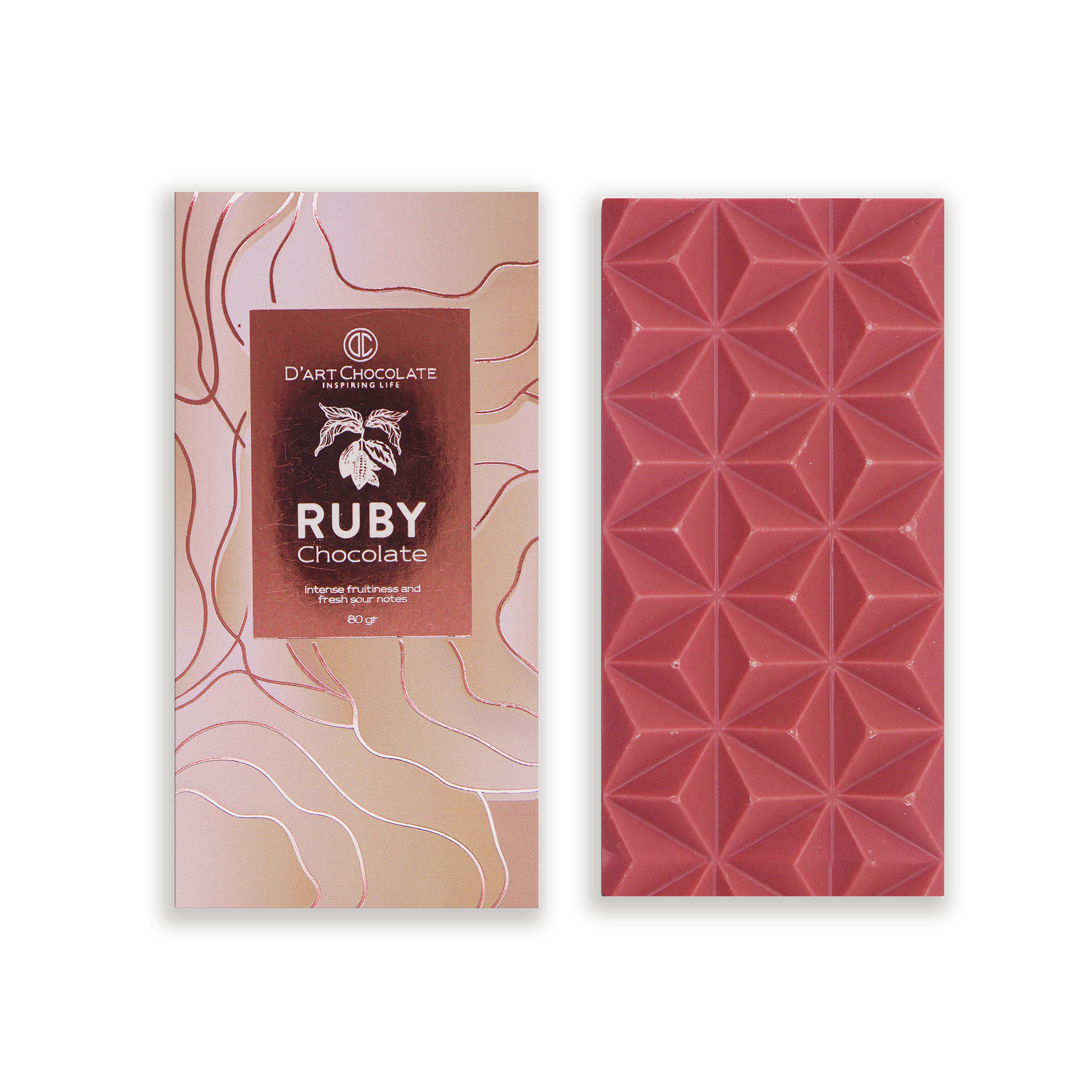 Nouveau ! Chocolat rose naturel: Ruby 40%. Conventionnel - Durig